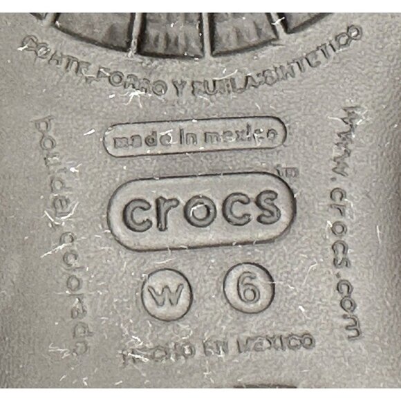 Crocs Shoes Womens 6 Kadee II Ballet Flats Brown Slip On Rubber Water Sandals - Picture 11 of 11